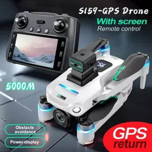 Dron con Pantalla de Cámara HD 8K, Cuadricóptero FPV RC para Principiantes, 5G, Wifi, Transmisión de Imagen, Distancia de 1KM, Incluye Tarjeta de Memoria para Transferencia - Product Image 1