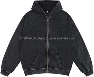 Sudadera con Capucha Extra Grande para Hombre, Estilo Vintage, Unisex, Lavado Ácido, Ropa Urbana, Sudadera Moderna Y2K - Product Image 1