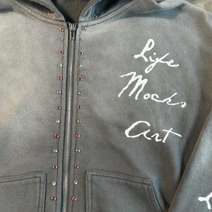 Sudadera con cremallera para hombre del fabricante personalizado 100% algodón de rizo francés tendencias de moda Sudadera con capucha con estampado de pantalla de invierno - Product Image 2