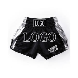 Pantalones cortos de Muay Thai de Kick Boxing con logotipo personalizado de alta demanda, precio barato, la mejor tela de satén suave, pantalones cortos MMA Muay Thai - Product Image 3