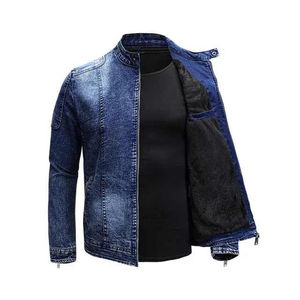 Vente en gros Veste en jean denim respirante pour hommes Vestes délavées et ajustées en coton premium boutonnées avec étiquette personnalisée - Product Image 3