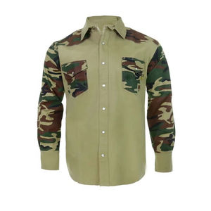 Nueva Camisa de Trabajo de Manga Larga 100% Algodón para Hombre, Color Naranja Alta Visibilidad, Camisa de Trabajo de Manga Larga de Algodón Grueso - Product Image 1