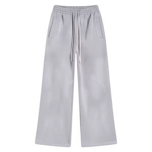 Pantalones Deportivos Desteñidos al Sol al por Mayor, Pantalones Deportivos de Algodón con Corte Acampanado Personalizados, Bordado Personalizado, Lavado Ácido, Pantalones para Hombre, Conjuntos Deportivos - Product Image 1