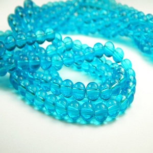 VISHAL PERLES ARTISANAT Personnalisé Rondelle Plat Fabrication de Bijoux Perles Belles Coloré Bleu Verre Cristal & Lampwork Perles Lâches - Product Image 1