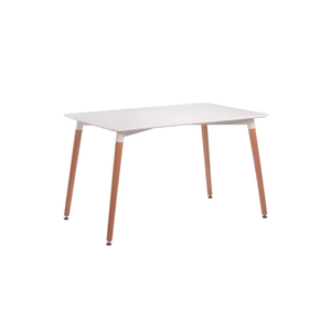 Table à manger moderne simple en bois massif, emballée pour la livraison à domicile, chambre, bureau, appartements, hôtels, écoles - Product Image 5