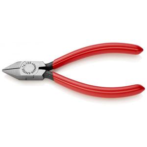Coupe-fil diagonaux Knipex pour électriciens, poli, à tête pointue et poignées gainées de plastique, produit pour sertir les fils - Product Image 1