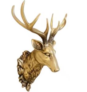 Custom Size 2024 Latest Metal <b>Stag</b> <b>Head</b> Wall Mounted Deer <b>Head</b> Wall Decor Creative Wall Hangings - Product Image 5