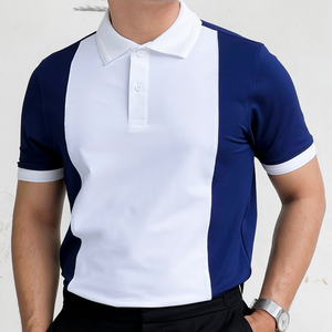 Polo de sécurité haute visibilité avec logo personnalisé pour hommes, t-shirts, pantalon orange fluorescent, bleu, jaune, vert, rouge, taille ordinaire, imprimé en maille - Product Image 5