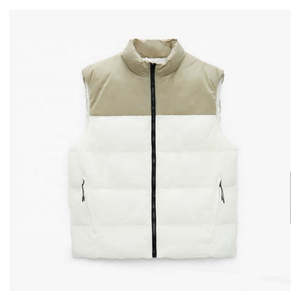 OEM/ODM Gilets matelassés pour hommes Gilet d'hiver thermique sans manches Veste coupe-vent Vêtements d'extérieur Logo personnalisé disponible - Product Image 2