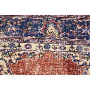 Handmade Traditional Beige Wool <b>Rug</b> 1.6 X 3.3ft Turkish Patchwork Rectangle Latex Backing for Living Room or <b>Bedroom</b> - Product Image 5