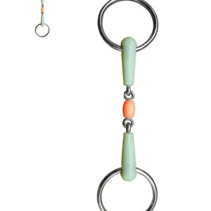 Caballo ecuestre Uso general Cómodo anillo suelto Snaffle Acero inoxidable boca de caballo bits punta occidental - Product Image 3