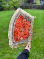 Éventail indien fait à la main multicolore / Pankhi pour la circulation de l'air et la décoration, Punjabi Dholki Pankhi Velvat avec Gota Fan, cadeau de mariage musulman