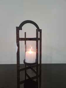 Elegante soporte de vela de hierro con marco de Metal de tamaño personalizado, mesa de fiesta en casa, candelabros decorativos, bandejas para servir para inauguración de la casa - Product Image 3