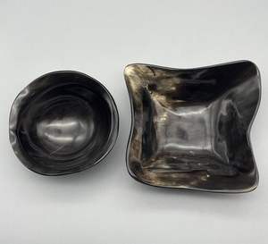 TOIT ARTISANAL BOL EN CORNE FAIT À LA MAIN SALADE Bol de service Fabricant en gros Nouveau design Bols à salade en corne de buffle finis à la main - Product Image 6