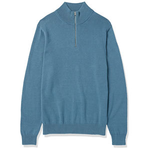 Wholesale OEM High Quality Breathable Quick Drying Polyester Long Sleeves Zip up Quarter Zipper Sweatshirt for <b>Men</b> - Product Image 1