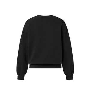 Unisex Hoodie Winter Crew Neck Custom Logo Men's Hoodies French Terry <b>Fleece</b> Anti-Pilling Loose Fit <b>Black</b> Sweatshirts - Product Image 2