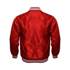 High Quality Custom Thin Satin <b>Stand</b> Varsity Jacket for Men College Team Letterman Baseball Bomber Streetwear Waterproof - Product Image 2