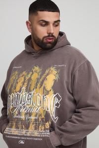 Diseño de bolsillo frontal Lavado ácido Ventas al por mayor Personalizado Peso pesado 450 Gsm Mezcla de algodón Sudaderas con capucha Hombres Sudaderas con capucha de gran tamaño - Product Image 6