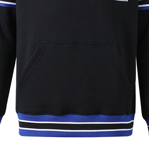 Beta Phi Sigma 1914 Sudadera con cuello redondo forrada de chenilla negra de invierno |   Suéter de Forro Polar con Logotipo Griego Bordado y Rayas Acanaladas - Product Image 6