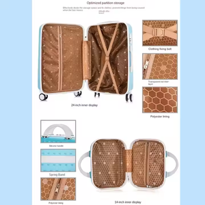 Juego de Maletas Rígidas con Diseño de Dibujos Animados para Niños y Mujeres, con <span class=keywords><strong>Ruedas</strong></span> Giratorias, Ligeras, con Bolsa de Viaje a Juego - Product Image 3