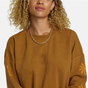 Sudaderas de alta calidad, sudaderas con Top corto para mujer, nuevo estilo, sudaderas con Top corto con estampado de logotipo personalizado informal OEM ODM - Product Image 2