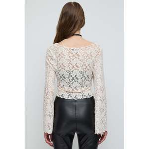 Blusa Bohemia Casual Vintage para Mujer, Talla XL, Corte Regular, Bordada con Parches, Cuello Redondo con Lazo, Manga Casquillo, Viscosa, 220g, Primavera - Product Image 6