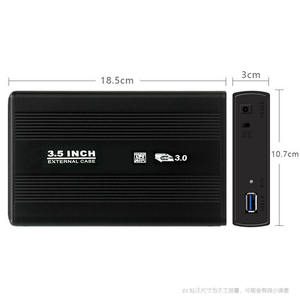 กล่องใส่ฮาร์ดดิสก์ SATA อลูมิเนียมขนาด 3.5 นิ้ว แบบ USB 3.0 สำหรับเดสก์ท็อป รองรับฮาร์ดดิสก์ขนาด 3.5 นิ้ว - Product Image 3