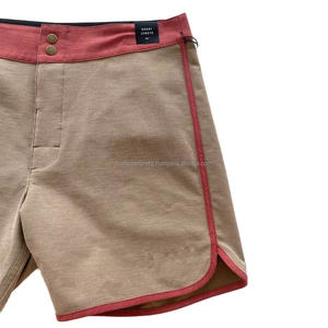 Premium Men's Solid Color Quick Dry Board Shorts Beach <b>Pants</b> with <b>Mesh</b> Lining Pocket Wholesale Swimwear for Surfing - Product Image 4