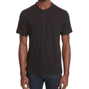 Camiseta de Manga Corta para Hombre, Cómoda, Informal, de Color Sólido, Estilo Básico, Corte Regular, 100% Algodón - Product Image 1