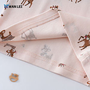 Pyjamas de Noël pour enfants, garçons et filles, motif <span class=keywords><strong>renne</strong></span>, côtelé, 100% coton biologique, respirant, doux, ensemble long, automne - Product Image 3