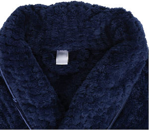 Nouveau 2023 hommes Simulation soie chemise de nuit printemps été mince à manches longues rayé peignoir hommes vêtements de nuit - Product Image 4