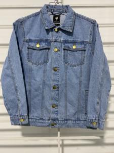 Veste en jean pour homme 100% coton, délavée, manches longues, antibactérienne, respirante, service OEM, décontractée, tendance, personnalisable - Product Image 2