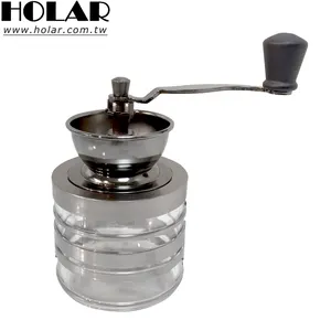 [Hoar] 新型二合一罐手动陶瓷毛刺咖啡研磨机，带密闭储物罐