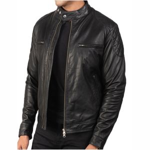 Veste pour hommes Vestes pour hommes Fabricant personnalisé Blouson bombardier en cuir long pour hommes Manteau en cuir pleine longueur de qualité supérieure - Product Image 6