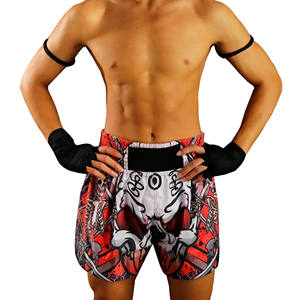 Alta calidad personalizada MMA Kick Boxing Muay Thai Grappling Shorts hombres venta al por mayor algodón liso artes marciales desgaste Karate Fighting - Product Image 1