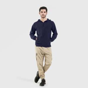 Veste Matrix en cuir d'agneau véritable bleu marine, col montant, fermeture éclair, style motard décontracté, coupe classique pour l'automne XS-XL - Product Image 4