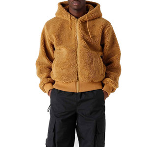 Nouveaux sweats à capuche en laine pour hommes personnalisés sweats à capuche Sherpa respirants hommes Style de rue décontracté sport à manches longues pull sweats à capuche Sherpa - Product Image 3
