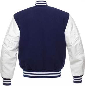 Chaqueta Varsity Moderna de Alta Calidad con Cuello Alto y Logotipo Frontal - Product Image 5