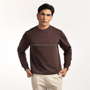 Nardon Apparel Sweatshirts oversize à col rond pour hommes Pull en coton Sweatshirts d'automne pour hommes - Product Image 4