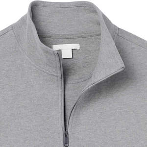 Hot Sale Autumn Winter Plain Color Style <b>Mens</b> 1/4 Zip up Oversized Drop Shoulder Oversized Windproof <b>Grey</b> <b>Sweatshirt</b> - Product Image 4