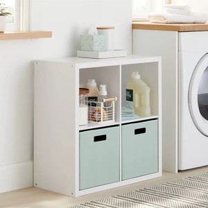 Prezzo di fabbrica in bianco e nero 4 cubo organizzatore di stoccaggio libreria in legno - Product Image 1