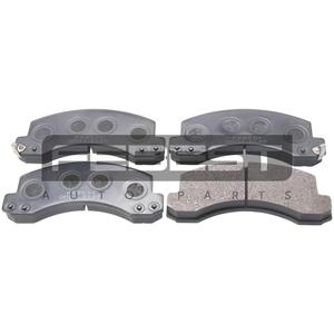 Set di pastiglie freno anteriori FEBEST (0601-ELFF) - Product Image 1