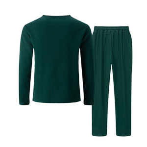 Conjuntos de camisa para hombre ligeros y hechos de algodón Conjuntos de camisa y pantalón de verano informales para hombre personalizables - Product Image 2