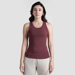 เสื้อกั๊กเซนฟิตสีน้ำตาลแดงสำหรับออกกำลังกาย - Product Image 2