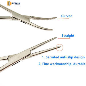 Fórceps de mosquitos hemostáticos rectos quirúrgicos La base de los instrumentos quirúrgicos Sutur Kit Medic Instrument - Product Image 3