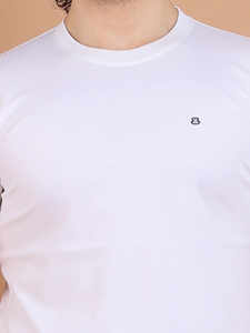 เสื้อยืดคอกลมแขนสั้นสำหรับผู้ชายทำจากผ้าฝ้าย100% สวมใส่สบายสวมใส่ในชีวิตประจำวัน - Product Image 3