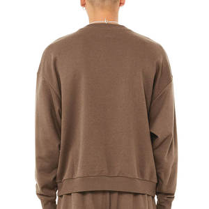 Sweat-shirt rose basique 3945 UNISEXE EN POLAR ÉPONGE À ÉPAULES DÉCHIRÉES - Product Image 6