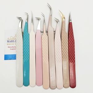 แหนบปลายแหลมสแตนเลสป้องกันแม่เหล็กสำหรับต่อขนตาแบบแยกเส้น ใช้งานง่าย - Product Image 4