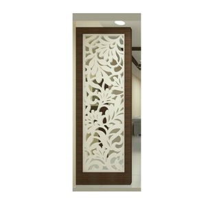 <b>Room</b> <b>divider</b> wood partition with traditional handcrafted detailing and foldable frame for home space solutions - Product Image 1