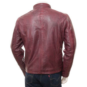 Veste en cuir de style High Street du meilleur fabricant personnalisée pour hommes Couleur unie Coupe-vent Imperméable Meilleur prix Hiver - Product Image 2